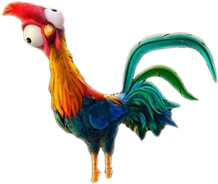 Hei Hei being Hei Hei